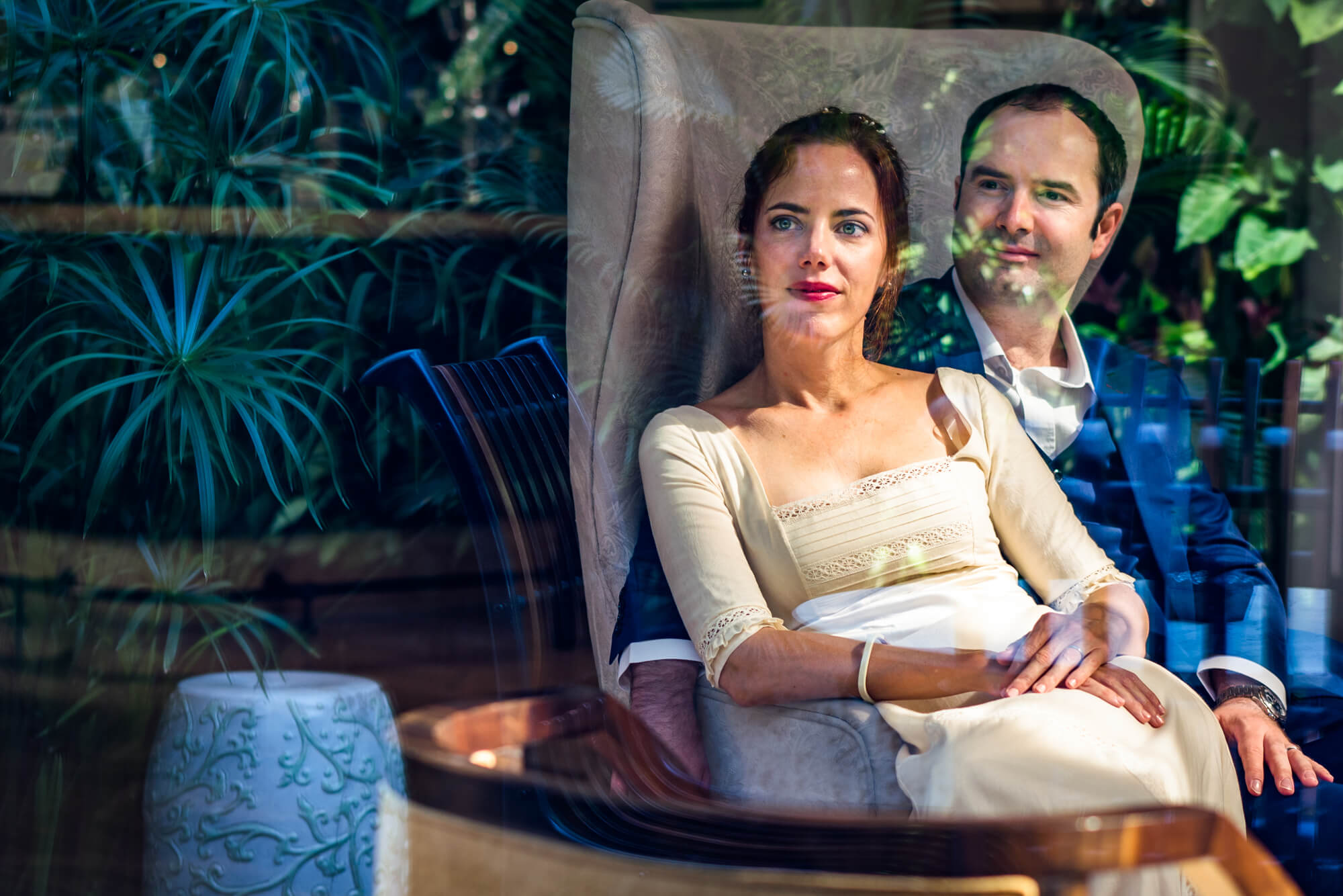 A Hotel Lobby Wedding Portrait Shoot