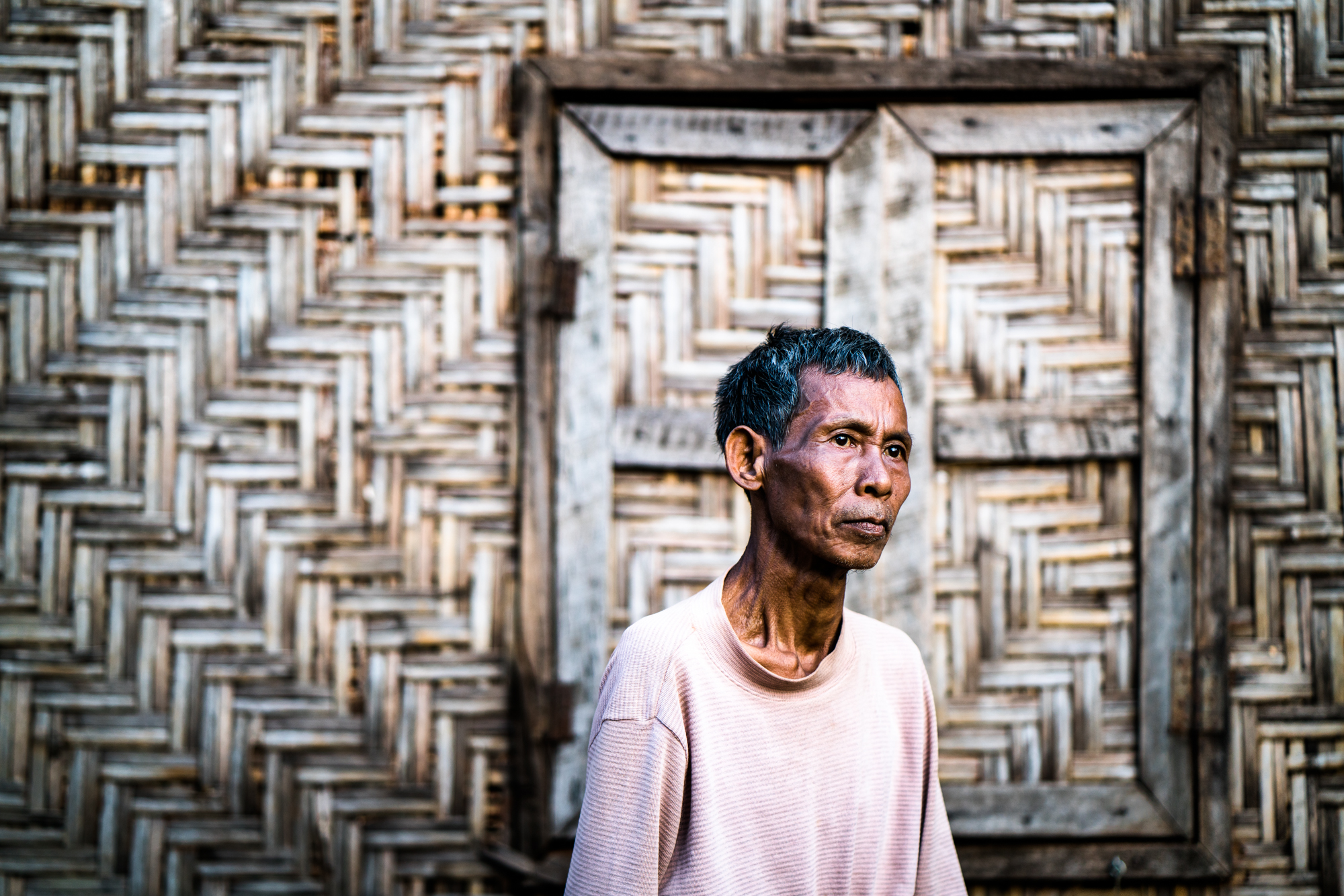 Sin Hwa, 60, at his new home in Aungmyinthar Village.