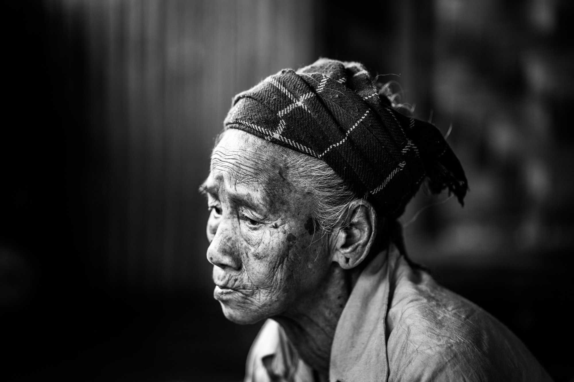 A portrait of an ethnic Burmese woman in Myanmar