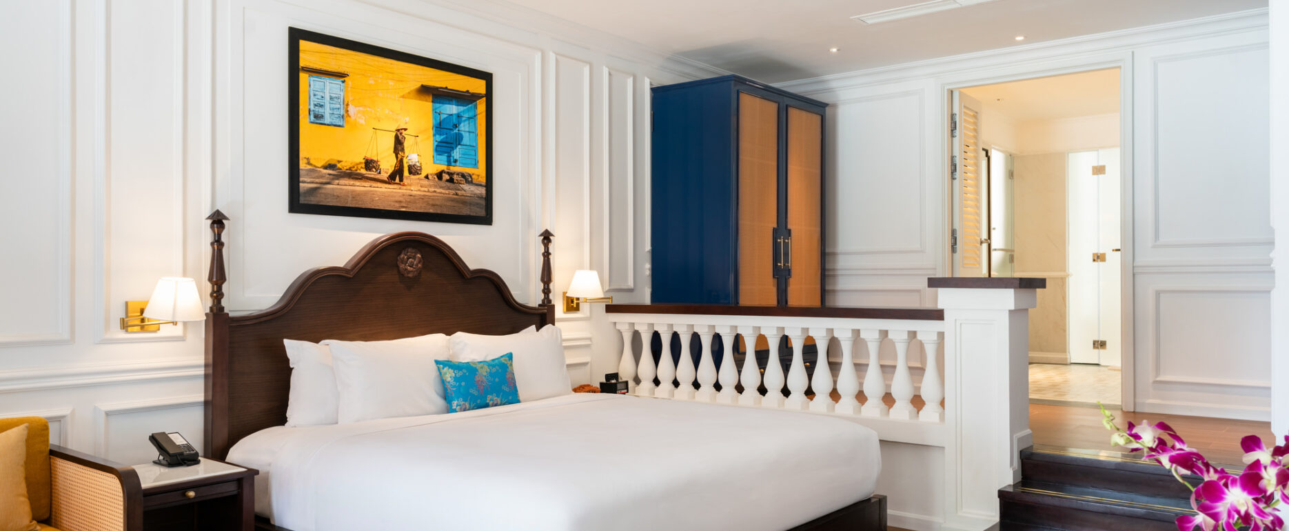 Elegant accomodations awaits guests at Anantara Hoi An Resort in Vietnam.