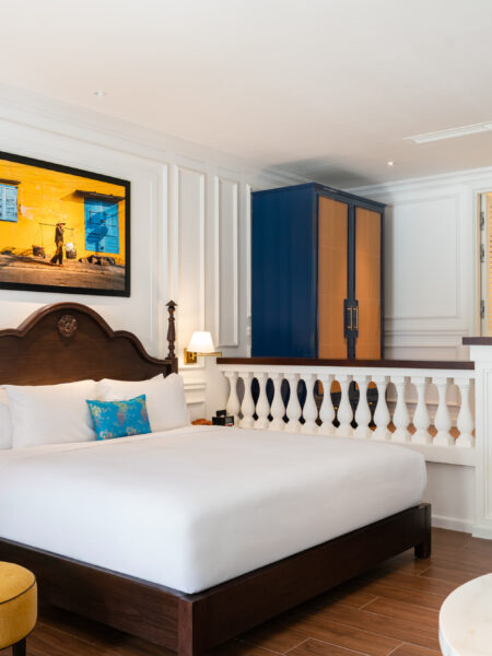Elegant accomodations awaits guests at Anantara Hoi An Resort in Vietnam.