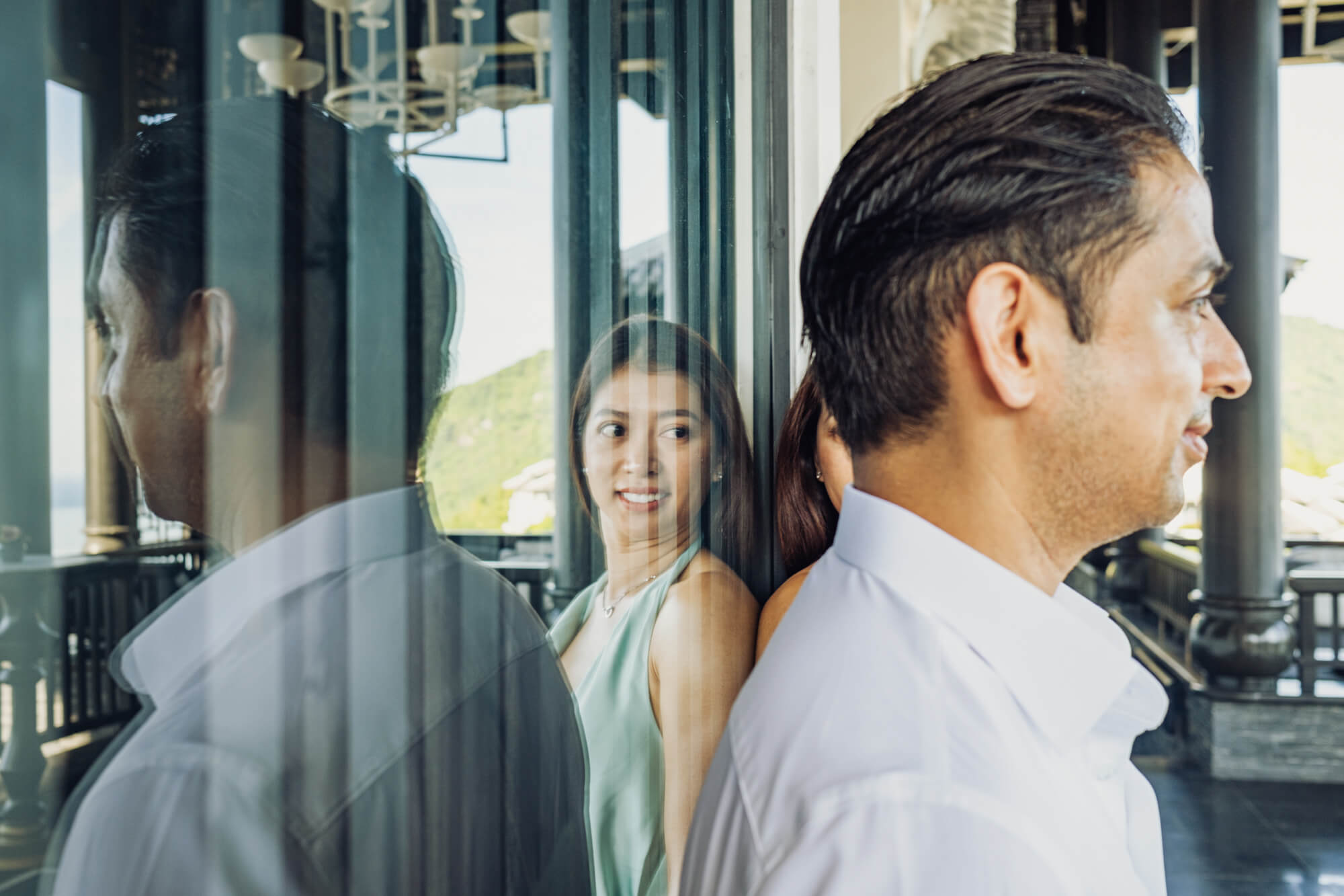 Quinn Ryan Mattingly, Vietnam Wedding and Engagement Photographer, photographs an engagement session at Intercontinental Danang Sun Peninsula Resort.