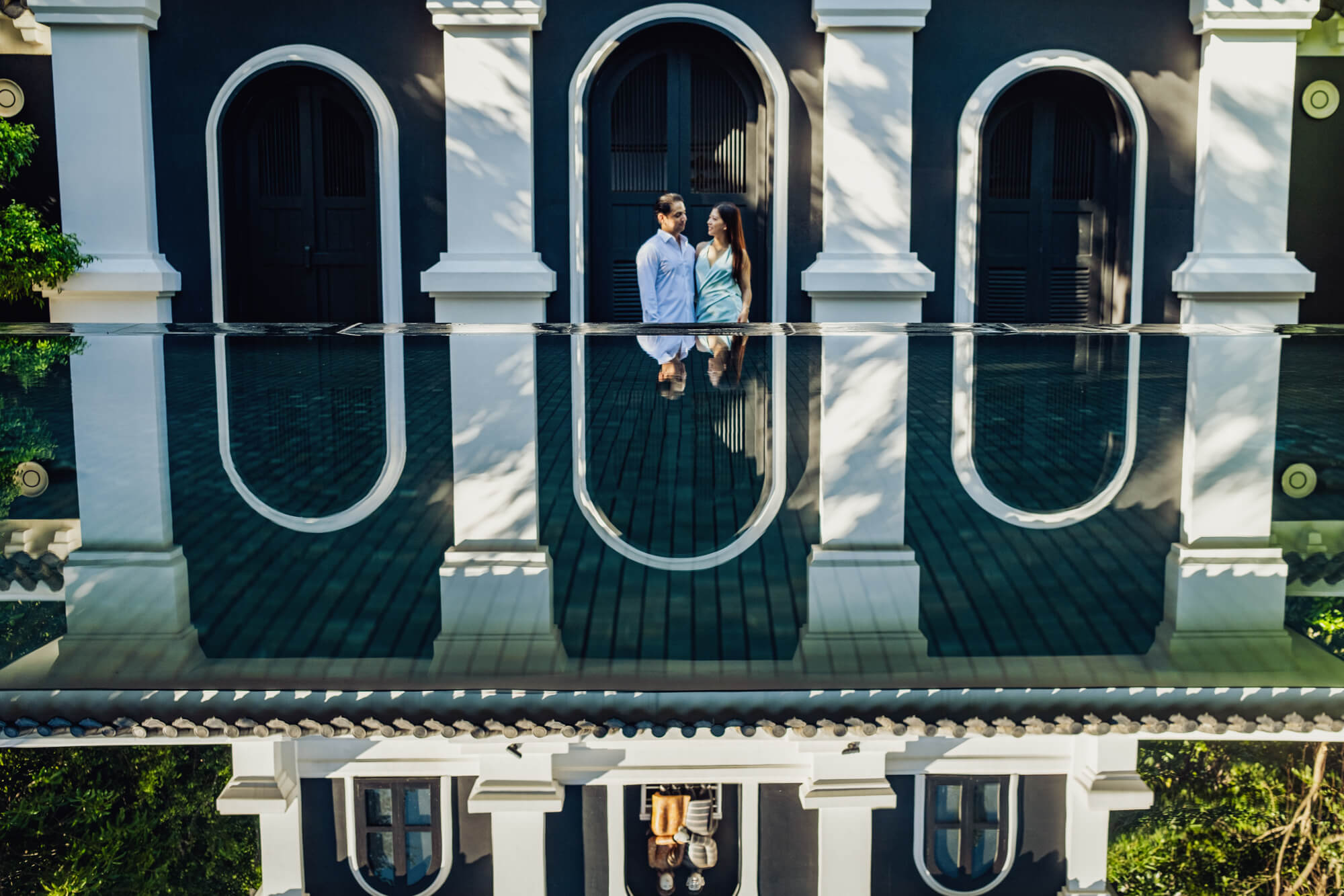 Quinn Ryan Mattingly, Vietnam Wedding and Engagement Photographer, photographs an engagement session at Intercontinental Danang Sun Peninsula Resort.